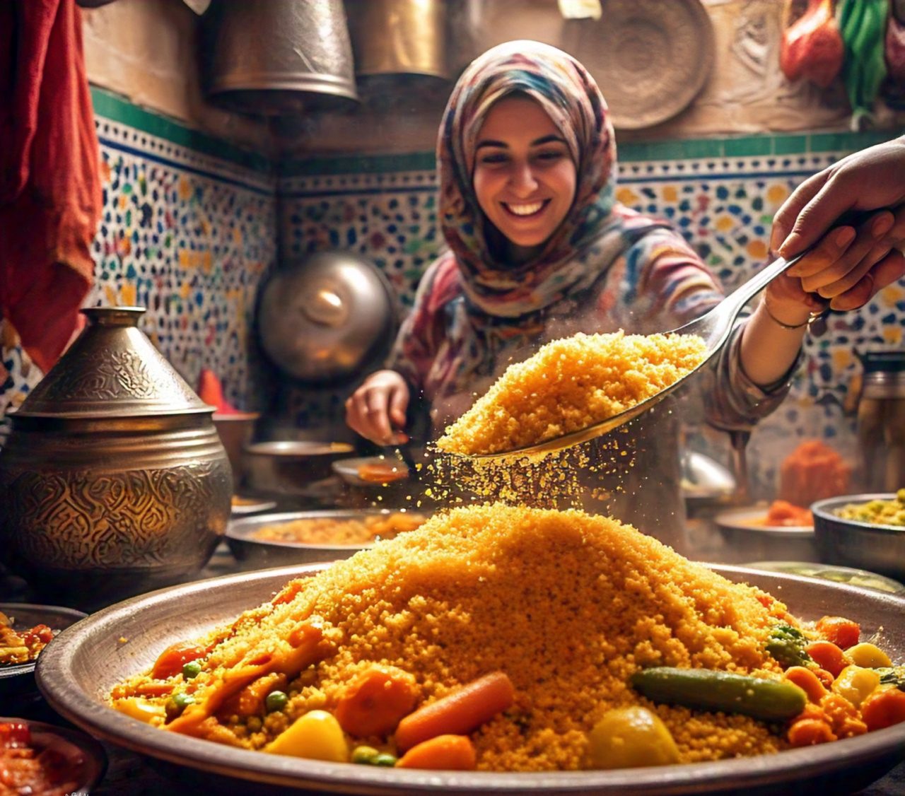 طريقة عمل الكسكسي المغربي