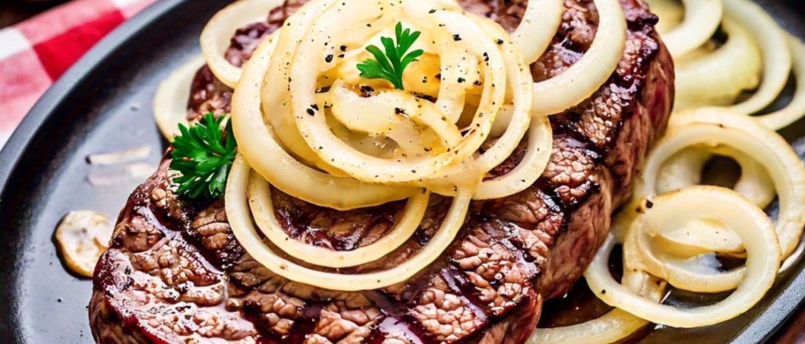 طريقة عمل اللحم المشوي مع البصل