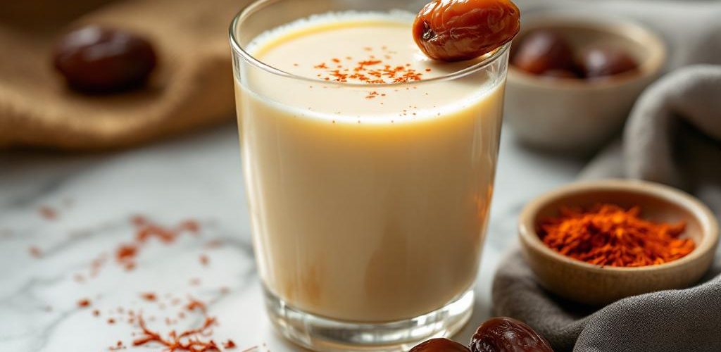 طريقة عمل مشروب الحليب بالتمر