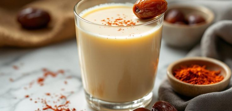 طريقة عمل مشروب الحليب بالتمر