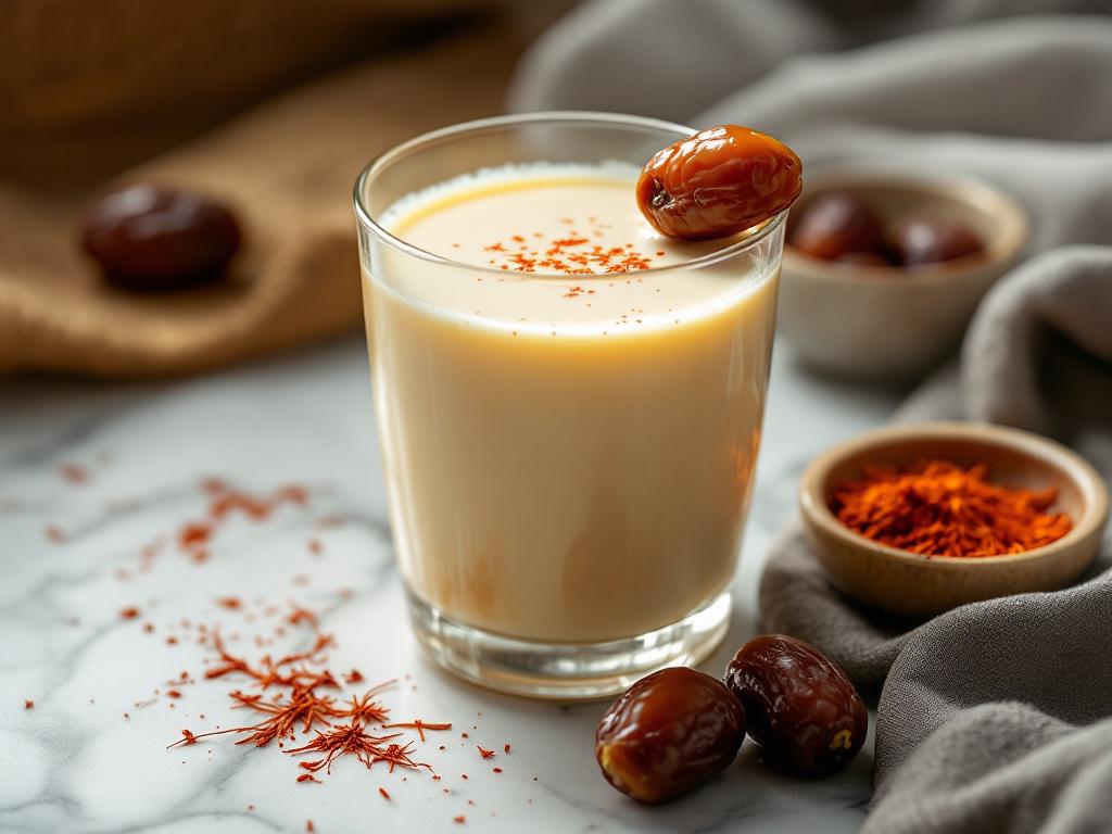 طريقة عمل مشروب الحليب بالتمر