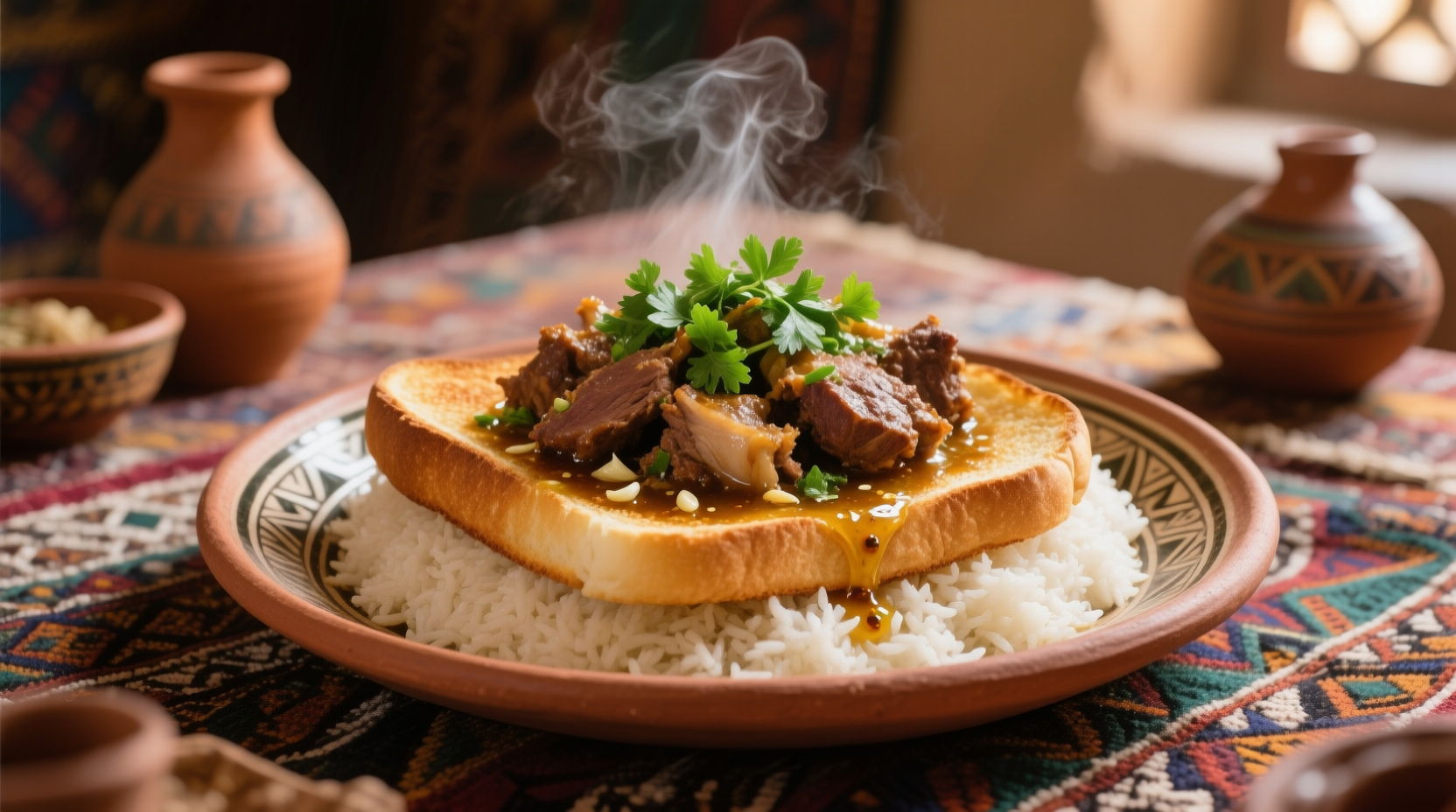 الفَتَّة المصرية باللحم – ترند السفرة