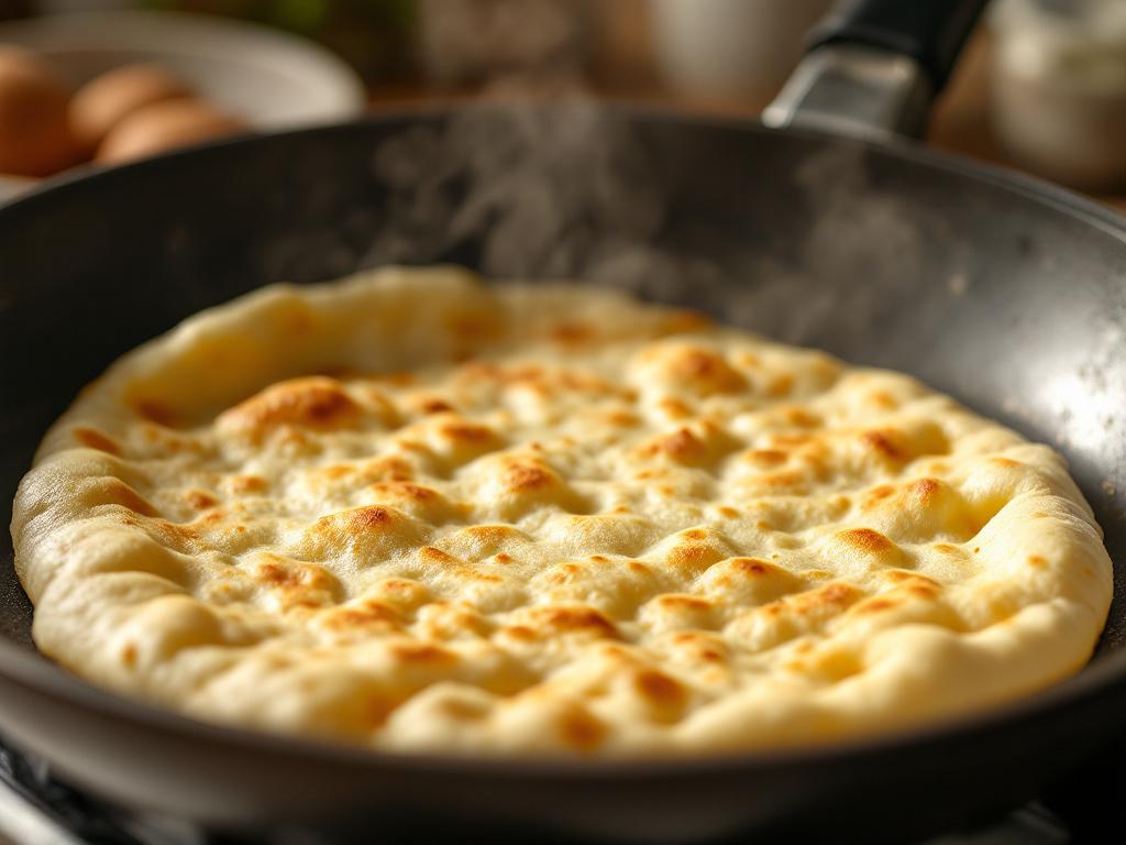 خبز البطاطا المنفوخ بدون عجن بطريقة سهلة وهشة