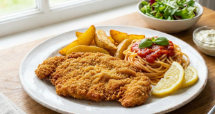 اسكالوب بانيه مقرمش مثل المطاعم