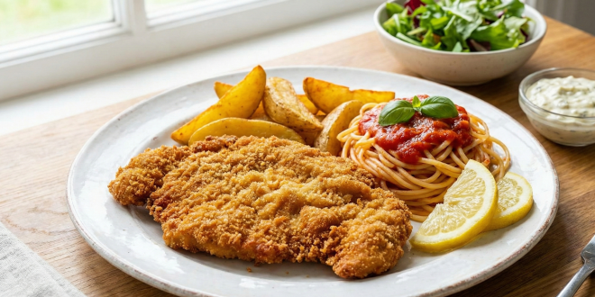 اسكالوب بانيه مقرمش مثل المطاعم