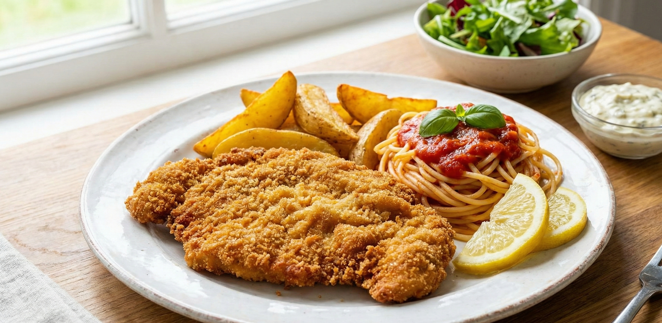 اسكالوب بانيه مقرمش مثل المطاعم