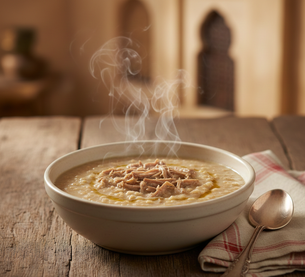 شوربة الهريس باللحم بأسلوب مطاعم رمضان