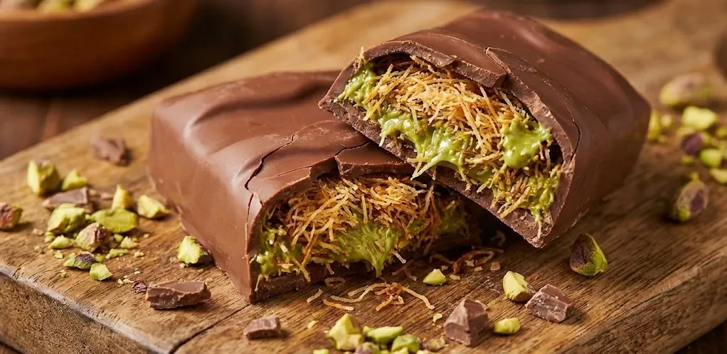شوكولاتة دبي المقرمشة