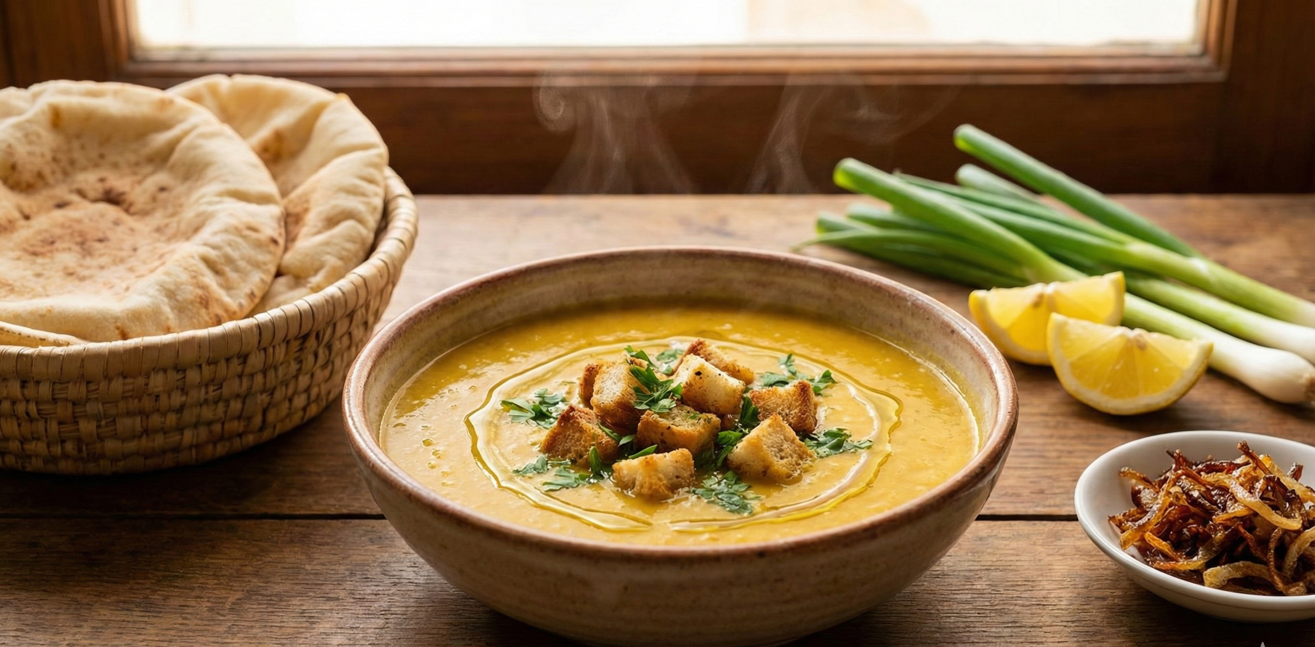 طريقة عمل شوربة العدس المصرية