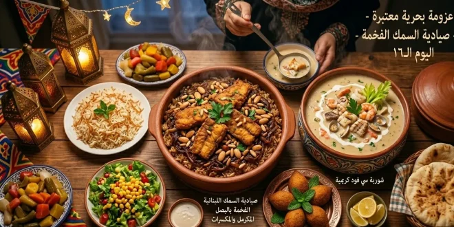 مطبخ رمضان 2026 – اليوم الخامس عشر