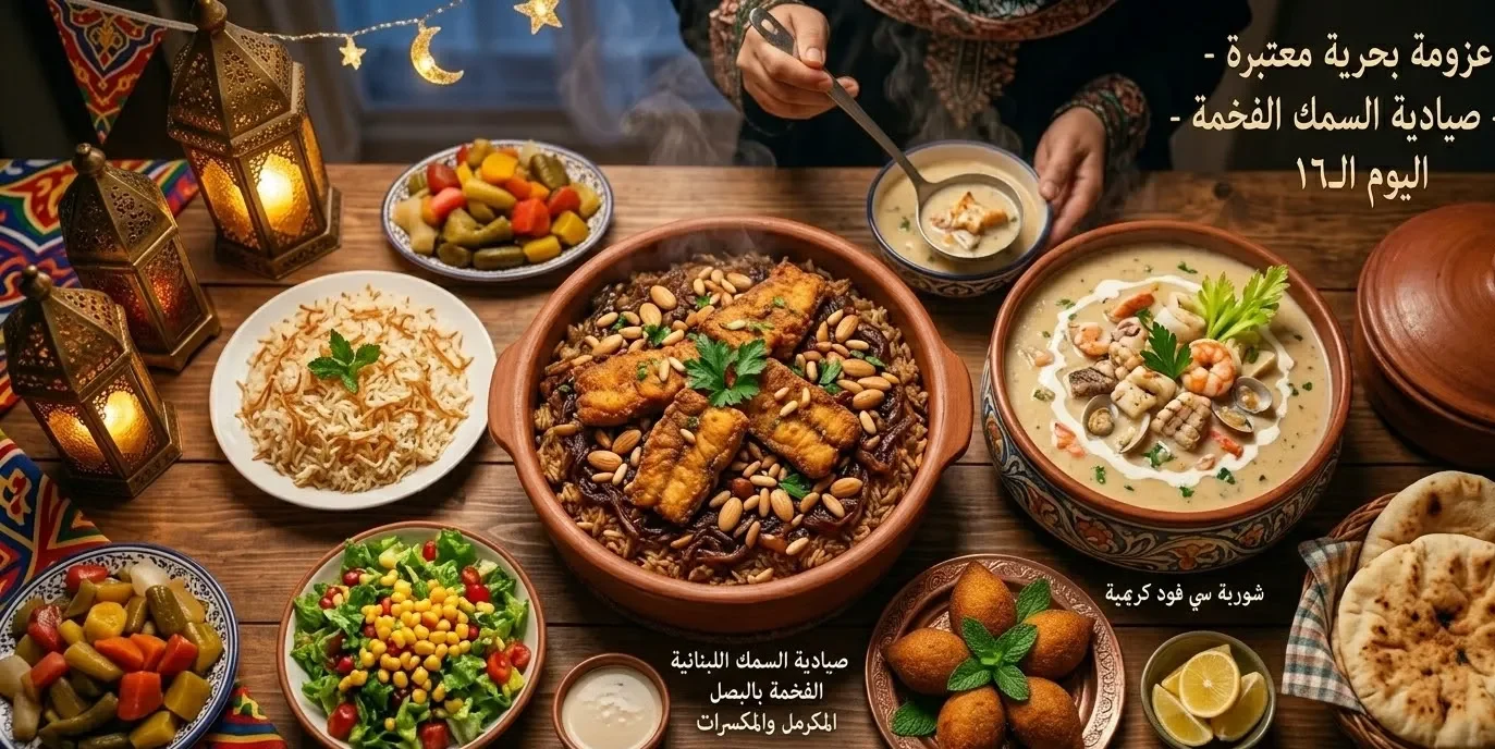 مطبخ رمضان 2026 – اليوم الخامس عشر