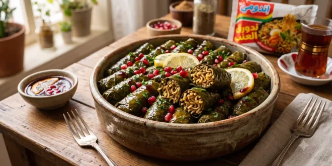 الإندومي بورق العنب