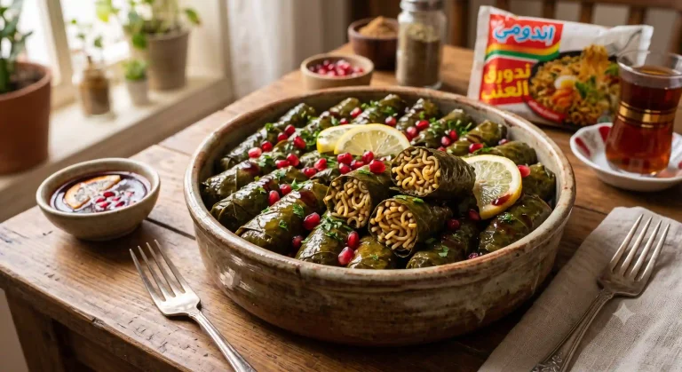 الإندومي بورق العنب
