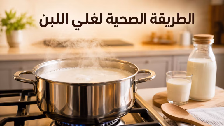 الطريقه الصحية لغلي اللبن