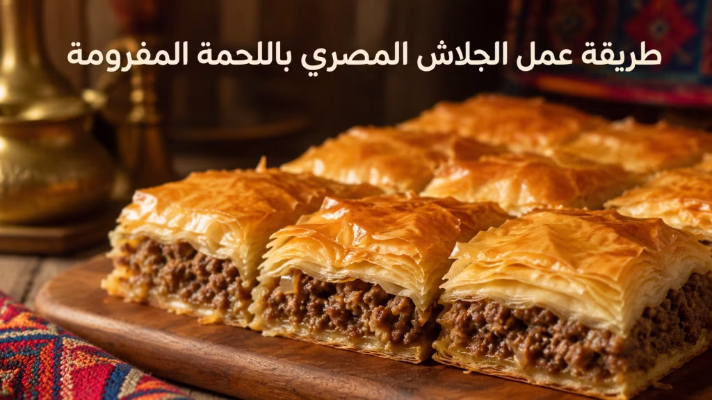 طريقة عمل الجلاش المصري باللحمة المفرومة