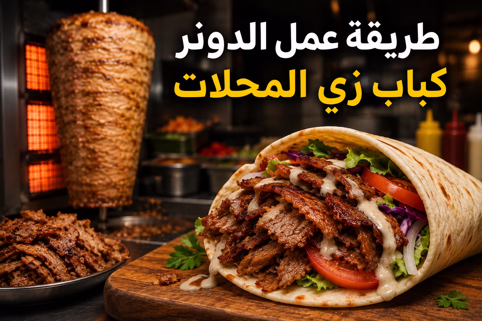 طريقة عمل الدونر كباب زي المحلات