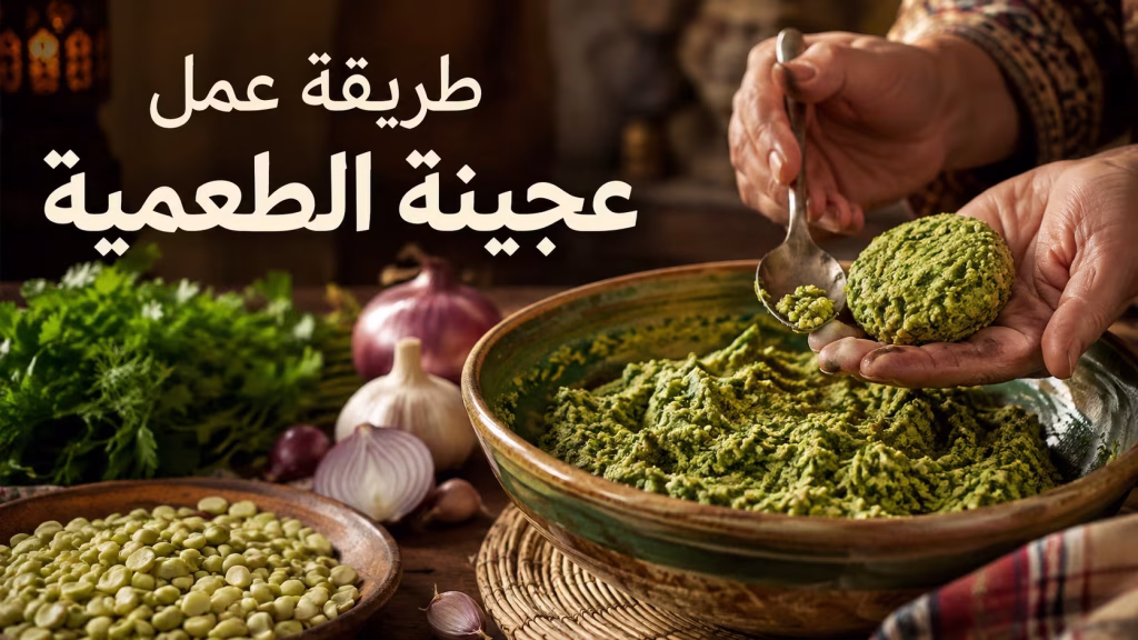 طريقة عمل عجينة الطعمية