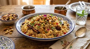 طريقة عمل الأرز البسمتي بالقرفة والمكسرات على الطريقة الخليجية