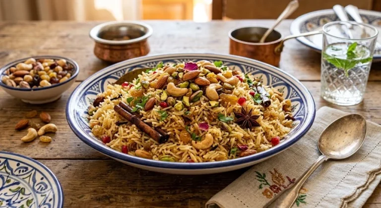 طريقة عمل الأرز البسمتي بالقرفة والمكسرات على الطريقة الخليجية
