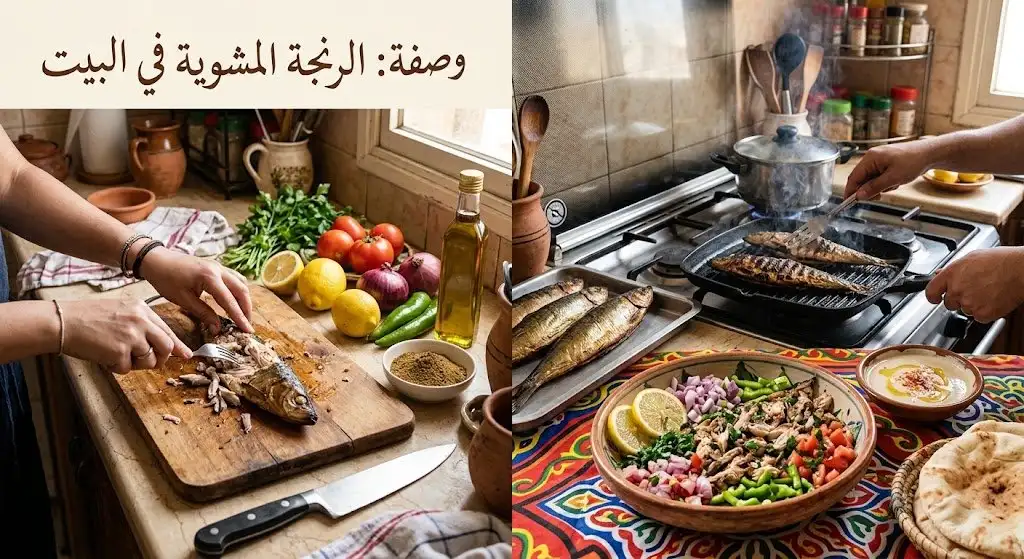 طريقة عمل الرنجة المشوية في البيت