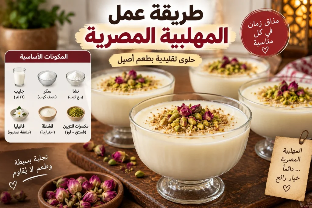 طريقة عمل المهلبية المصرية