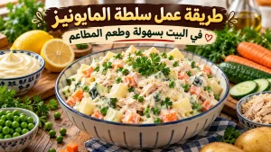 طريقة عمل سلطة المايونيز في البيت بسهولة وطعم المطاعم