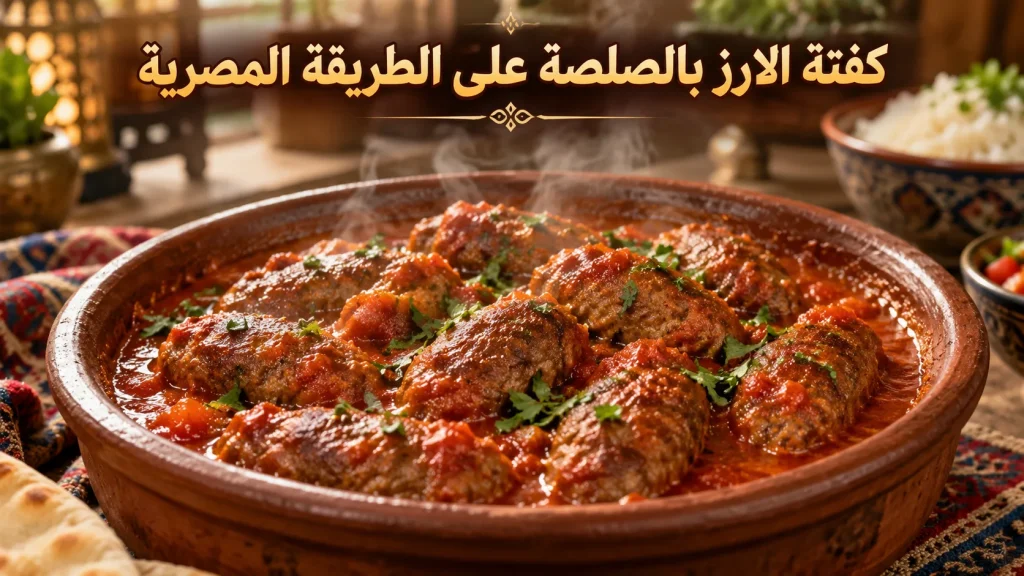 كفتة الأرز بالصلصة على الطريقة المصرية الأصلية