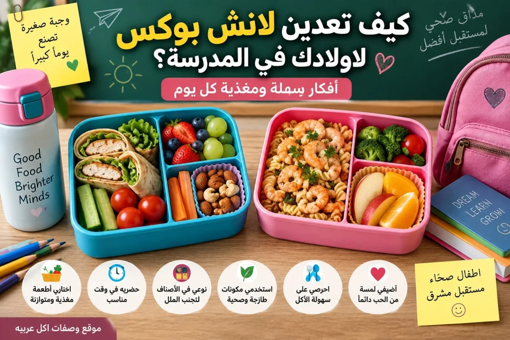 كيف تعدين لانش بوكس المدرسة لأولادك بطريقة صحية ومتنوعة؟
