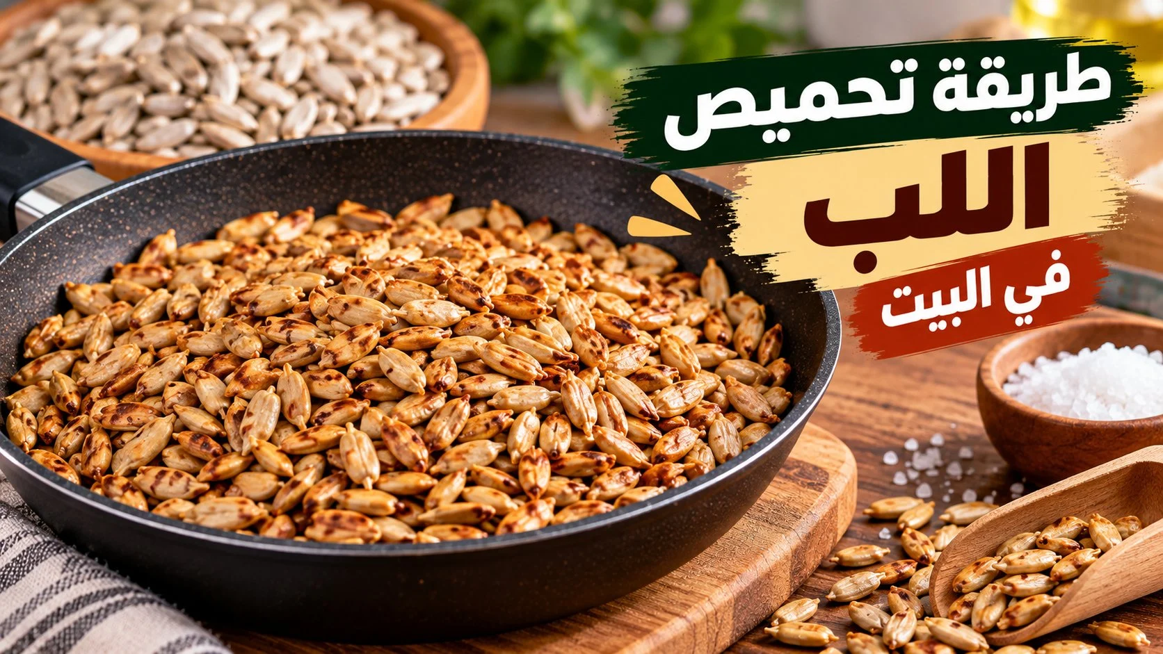 طريقة تحميص اللب في البيت: 5 أسرار للقرمشة والطعم المظبوط