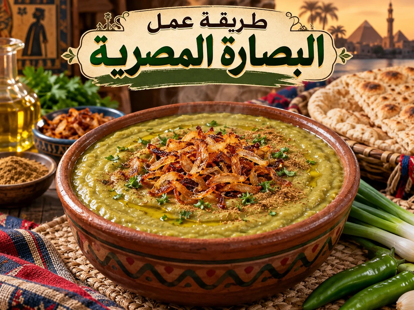 طريقة عمل البصارة المصرية: 7 أسرار للقوام الكريمي والطعم الأصيل