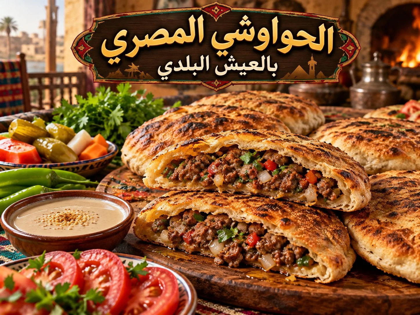 طريقة عمل الحواوشي المصري: 7 أسرار لعيش بلدي مقرمش مثل المحلات