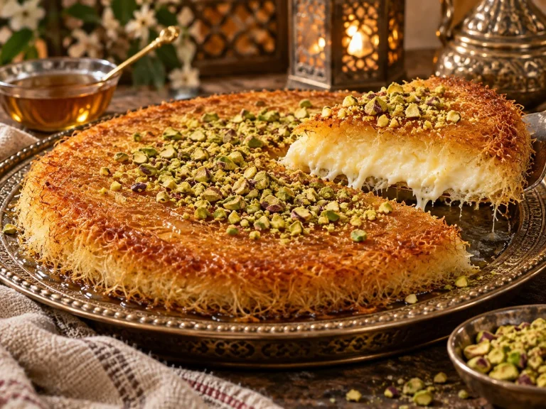 طريقة عمل الكنافة بالقشطة
