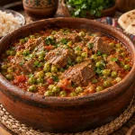 طريقة عمل طاجن البسلة باللحم