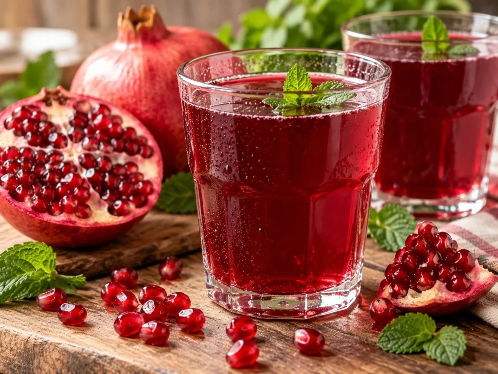 طريقة عمل عصير الرمان